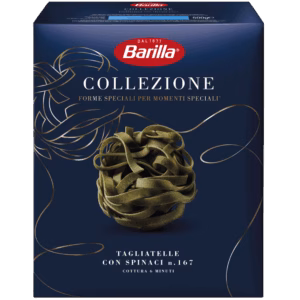 Barilla Collezione Tagliatelle con Spinaci – grüne Bandnudel-Nester mit Spinat in der 500g Packung.