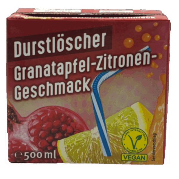 Durstlöscher Granatapfel-Zitrone