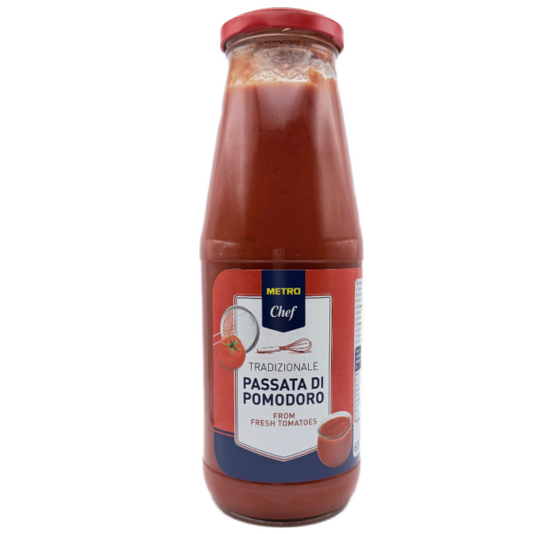 METRO Chef Passata 680g in der Flasche für feine und samtige Tomatensaucen
