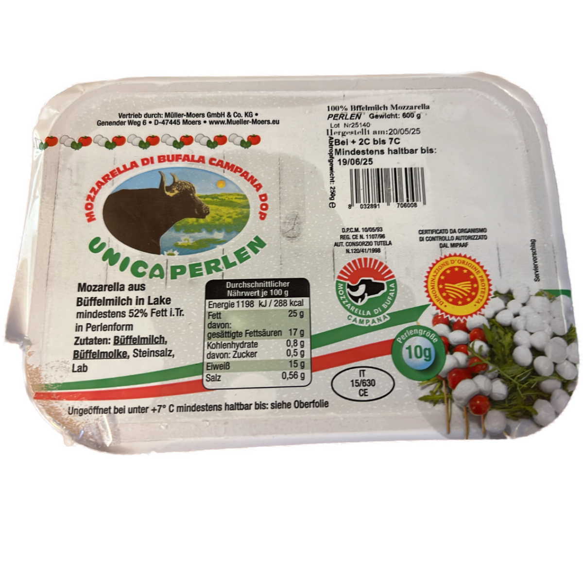 Mozzarella di Bufala Perlen
