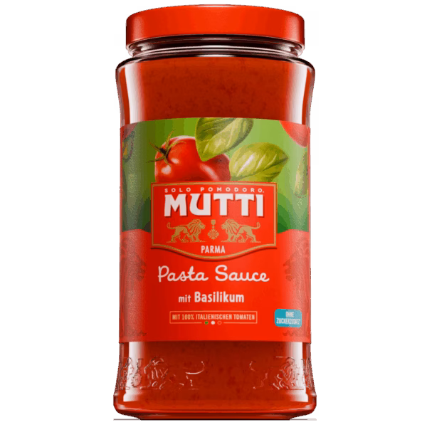 Mutti Pasta Sauce mit Basilikum Mutti Pasta Sauce mit Basilikum 400 g