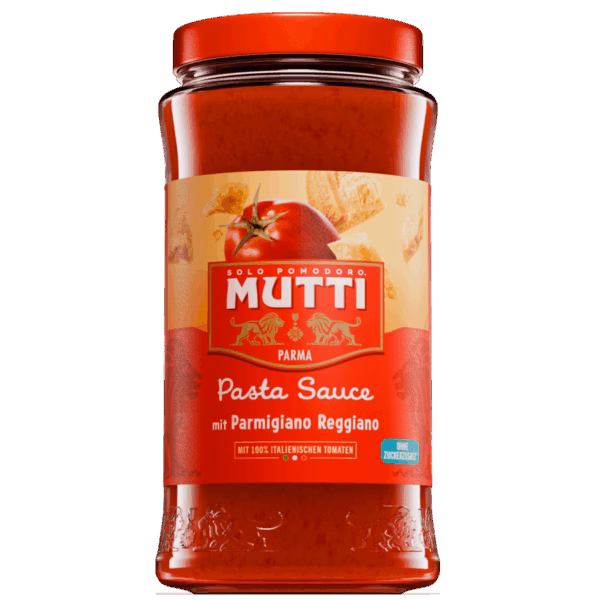 Mutti Pasta Sauce mit Parmigiano Reggiano Mutti Pasta Sauce Parmigiano Reggiano 400 g