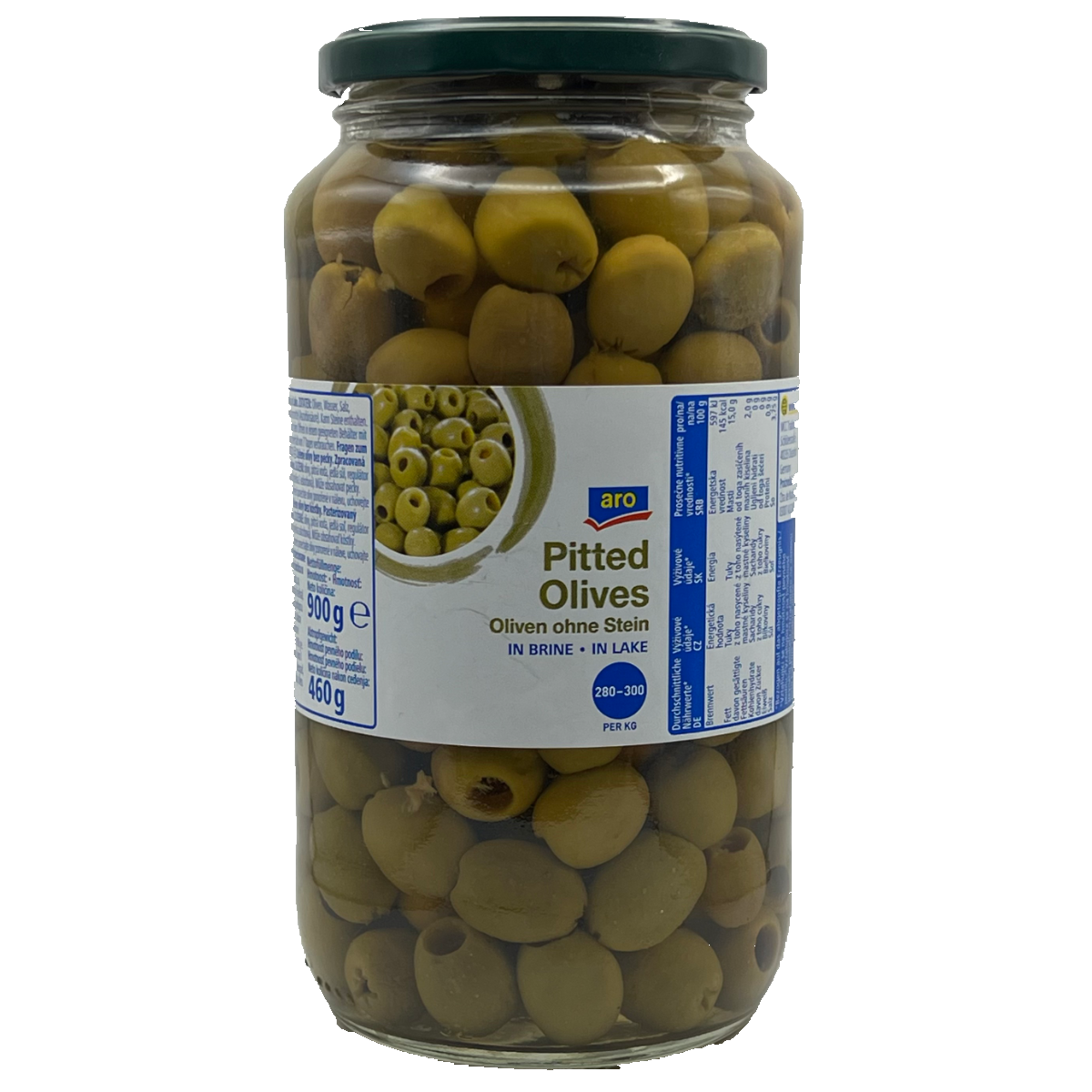 aro Grüne Oliven entsteint