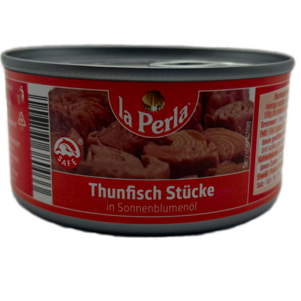 La Perla Thunfischstücke in Sonnenblumenöl 185 g
