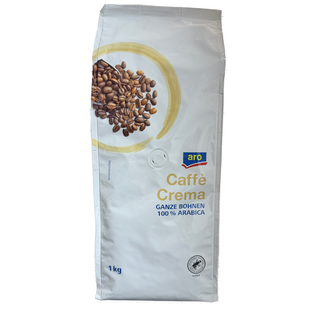 aro Caffe Crema 100% Arabica Ganze Bohnen aro Caffè Crema 1 KG